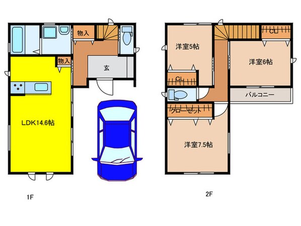 和泉市肥子町2丁目戸建2号地の物件間取画像